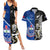 Custom New Zealand And Samoa Rugby Couples Matching Summer Maxi Dress and Hawaiian Shirt All Black Tiki Fern Mix Manu Samoa 2023 World Cup - Wonder Print Shop