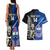 Custom New Zealand And Samoa Rugby Couples Matching Tank Maxi Dress and Hawaiian Shirt All Black Tiki Fern Mix Manu Samoa 2023 World Cup - Wonder Print Shop