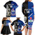 Custom New Zealand And Samoa Rugby Family Matching Long Sleeve Bodycon Dress and Hawaiian Shirt All Black Tiki Fern Mix Manu Samoa 2023 World Cup - Wonder Print Shop