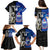 Custom New Zealand And Samoa Rugby Family Matching Puletasi Dress and Hawaiian Shirt All Black Tiki Fern Mix Manu Samoa 2023 World Cup - Wonder Print Shop