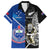 Custom New Zealand And Samoa Rugby Family Matching Puletasi Dress and Hawaiian Shirt All Black Tiki Fern Mix Manu Samoa 2023 World Cup - Wonder Print Shop