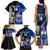 Custom New Zealand And Samoa Rugby Family Matching Tank Maxi Dress and Hawaiian Shirt All Black Tiki Fern Mix Manu Samoa 2023 World Cup - Wonder Print Shop