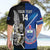 Custom New Zealand And Samoa Rugby Hawaiian Shirt All Black Tiki Fern Mix Manu Samoa 2023 World Cup - Wonder Print Shop