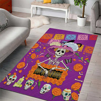 Dia De Muertos Mexico Area Rug La Calavera Catrina - Wonder Print Shop