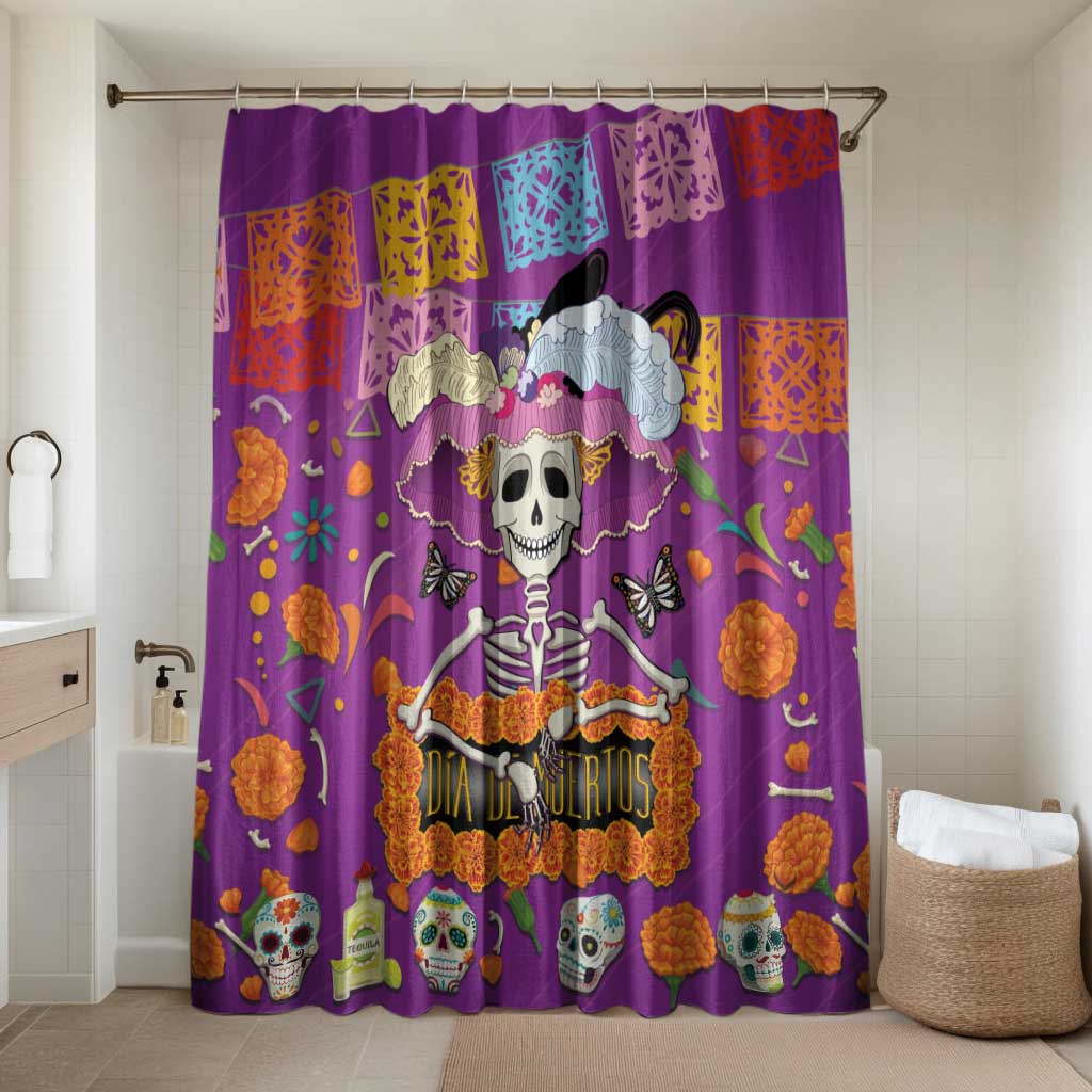 Dia De Muertos Mexico Bathroom Set La Calavera Catrina - Wonder Print Shop