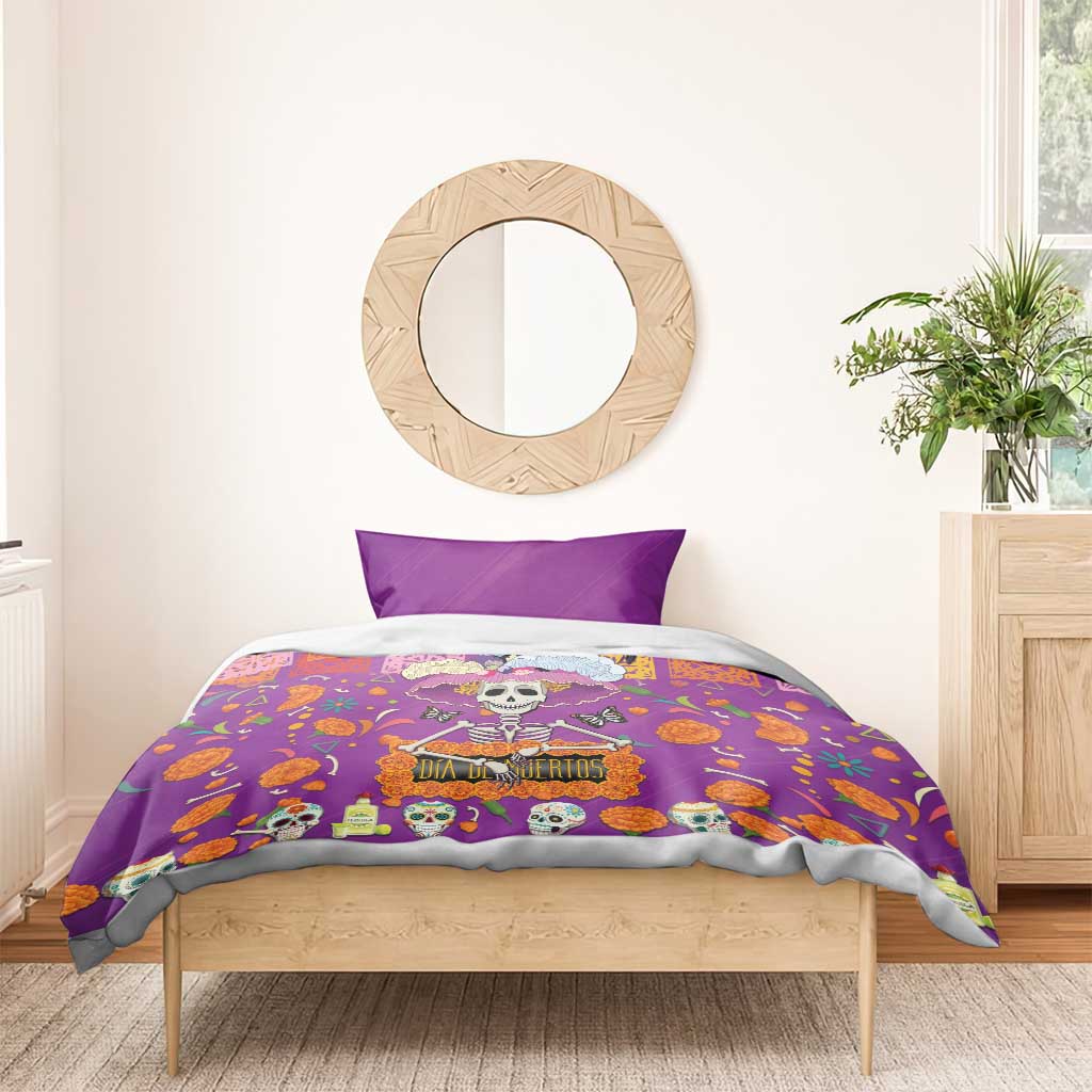 Dia De Muertos Mexico Bedding Set La Calavera Catrina - Wonder Print Shop