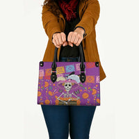 Dia De Muertos Mexico Leather Bag La Calavera Catrina - Wonder Print Shop