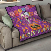 Dia De Muertos Mexico Quilt La Calavera Catrina - Wonder Print Shop