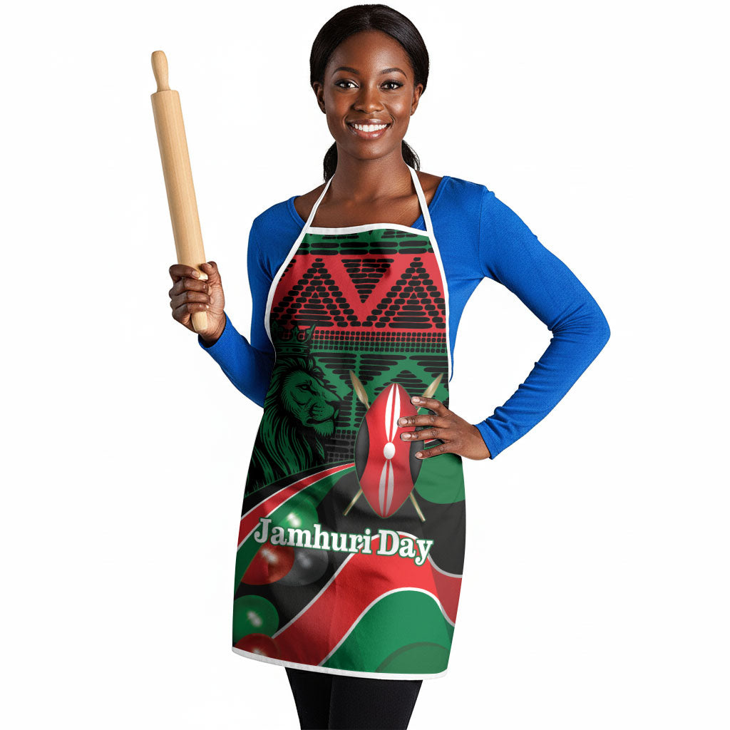 Kenya Jamhuri Day Apron Maasai Shield Spears Harambee