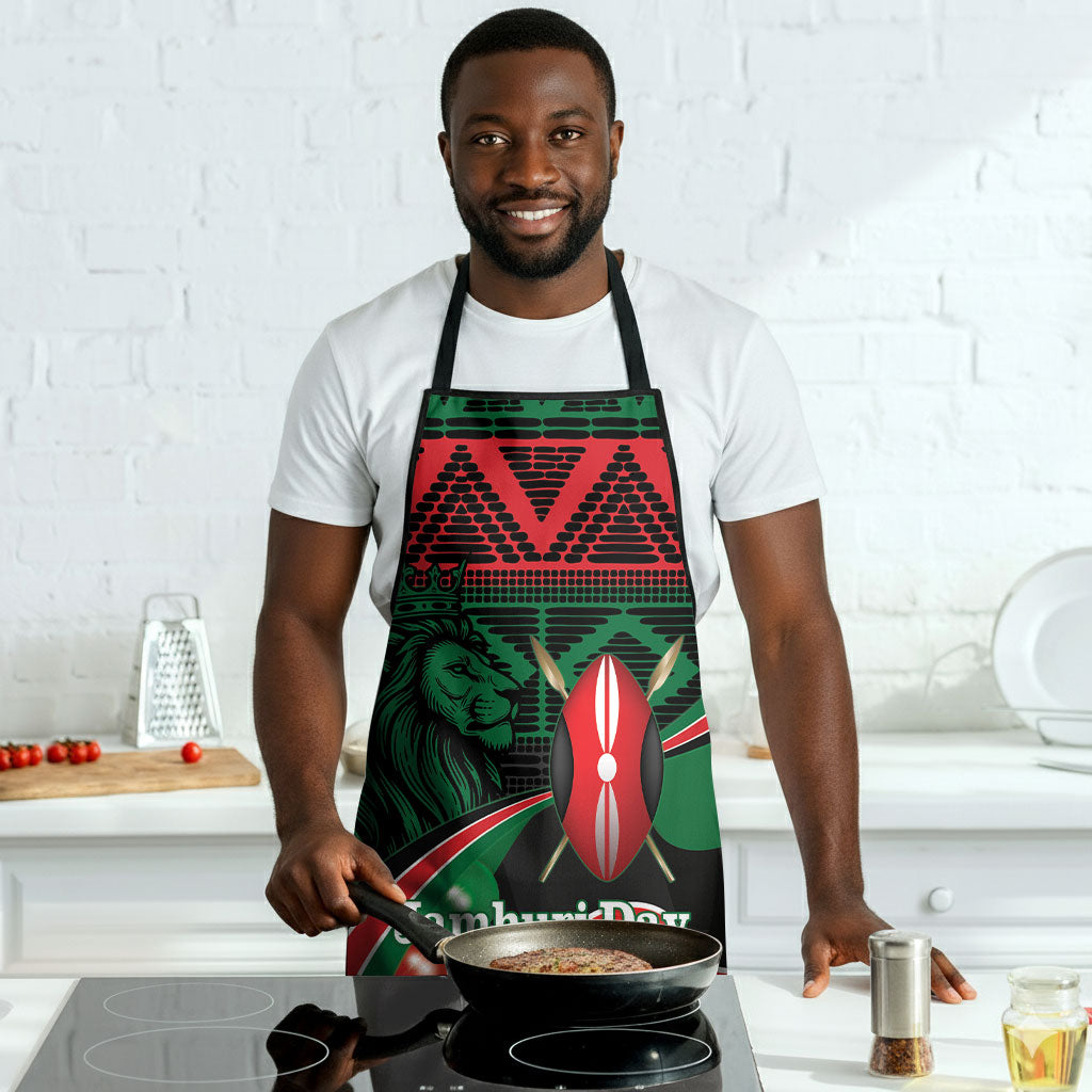 Kenya Jamhuri Day Apron Maasai Shield Spears Harambee