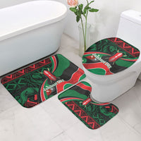Kenya Jamhuri Day Bathroom Set Maasai Shield Spears Harambee