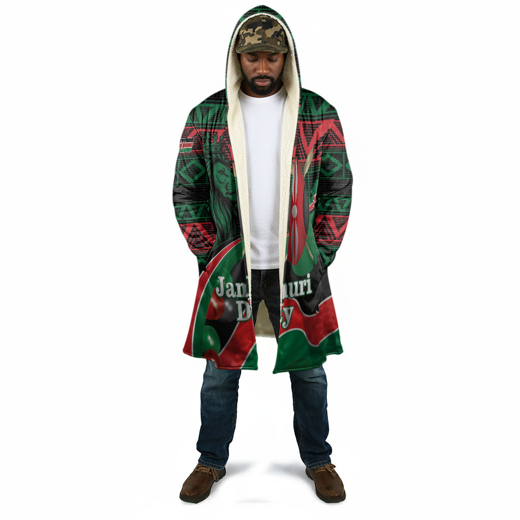 Kenya Jamhuri Day Cloak Maasai Shield Spears Harambee