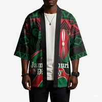 Kenya Jamhuri Day Kimono Maasai Shield Spears Harambee