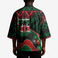 Kenya Jamhuri Day Kimono Maasai Shield Spears Harambee