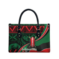 Kenya Jamhuri Day Leather Bag Maasai Shield Spears Harambee