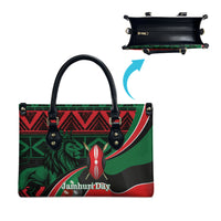 Kenya Jamhuri Day Leather Bag Maasai Shield Spears Harambee