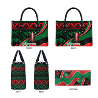 Kenya Jamhuri Day Leather Bag Maasai Shield Spears Harambee