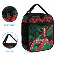 Kenya Jamhuri Day Lunch Bag Maasai Shield Spears Harambee