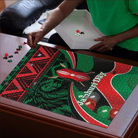 Kenya Jamhuri Day Puzzle Maasai Shield Spears Harambee