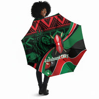 Kenya Jamhuri Day Umbrella Maasai Shield Spears Harambee
