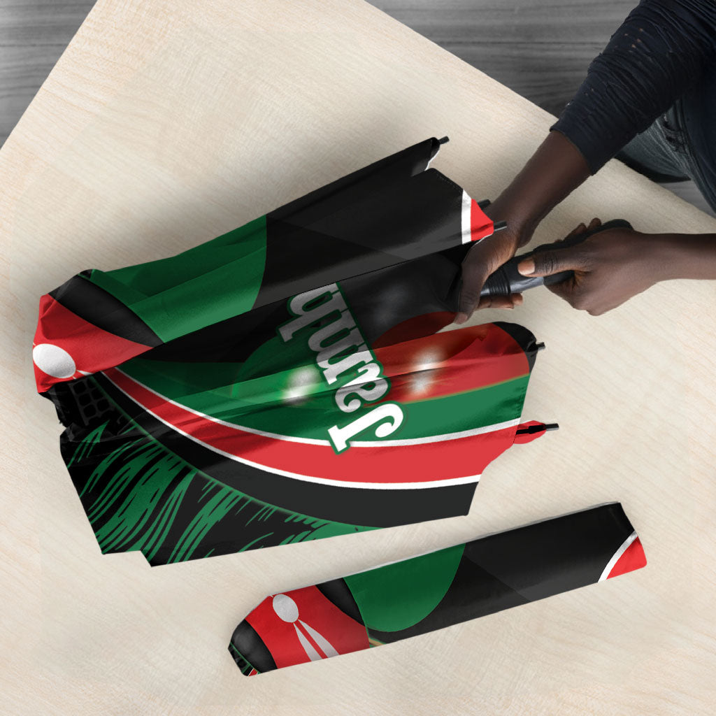 Kenya Jamhuri Day Umbrella Maasai Shield Spears Harambee