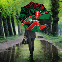 Kenya Jamhuri Day Umbrella Maasai Shield Spears Harambee