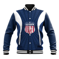 United States 2026 Rugby Custom Baseball Jacket Go USA Hawk