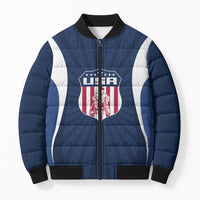 United States 2026 Rugby Custom Bomber Puffer Jacket Go USA Hawk