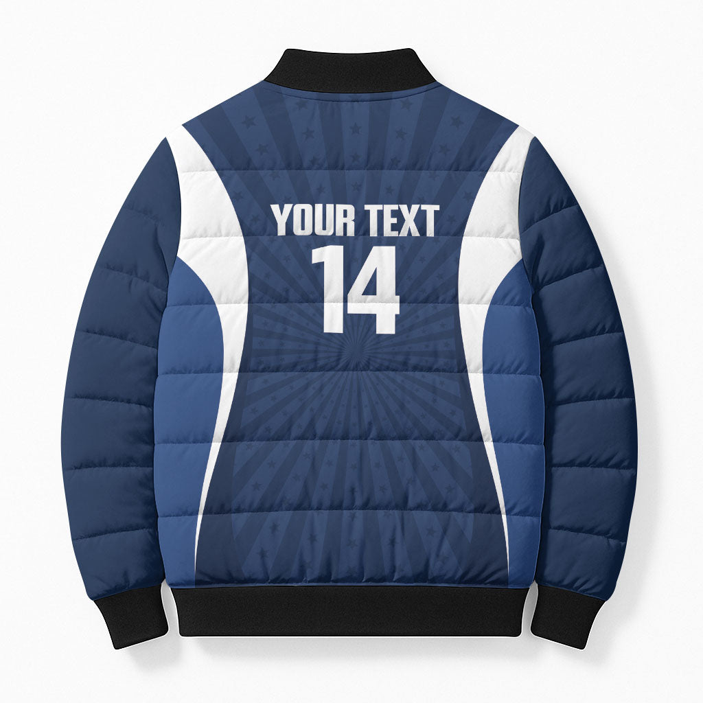 United States 2026 Rugby Custom Bomber Puffer Jacket Go USA Hawk