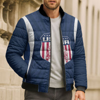 United States 2026 Rugby Custom Bomber Puffer Jacket Go USA Hawk