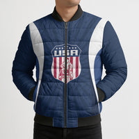 United States 2026 Rugby Custom Bomber Puffer Jacket Go USA Hawk