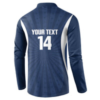 United States 2026 Rugby Custom Button Sweatshirt Go USA Hawk
