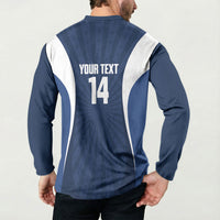 United States 2026 Rugby Custom Button Sweatshirt Go USA Hawk