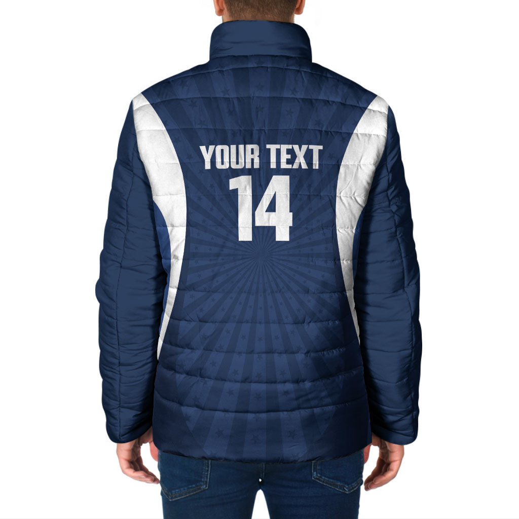 United States 2026 Rugby Custom Padded Jacket Go USA Hawk