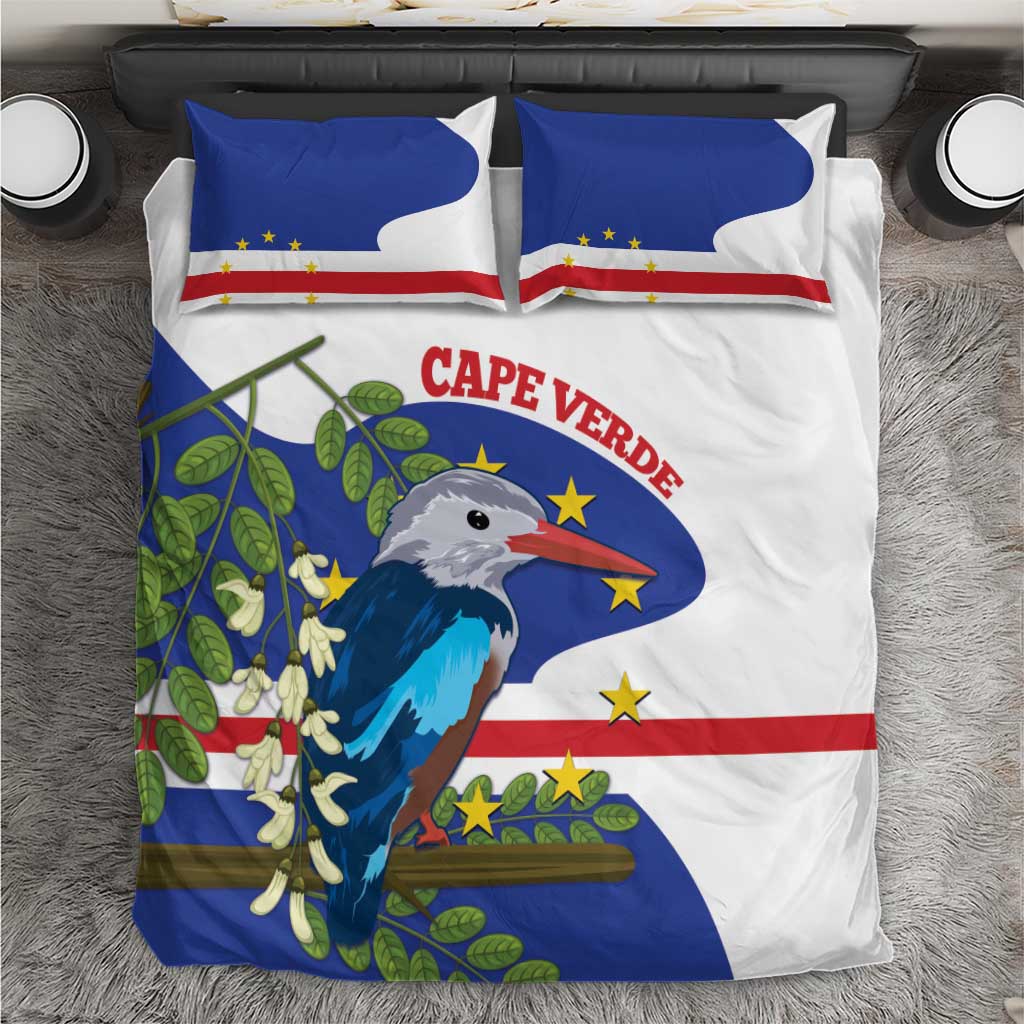 Cape Verde Bedding Set Grey-Headed Kingfisher Mix Honey Locust - Wonder Print Shop