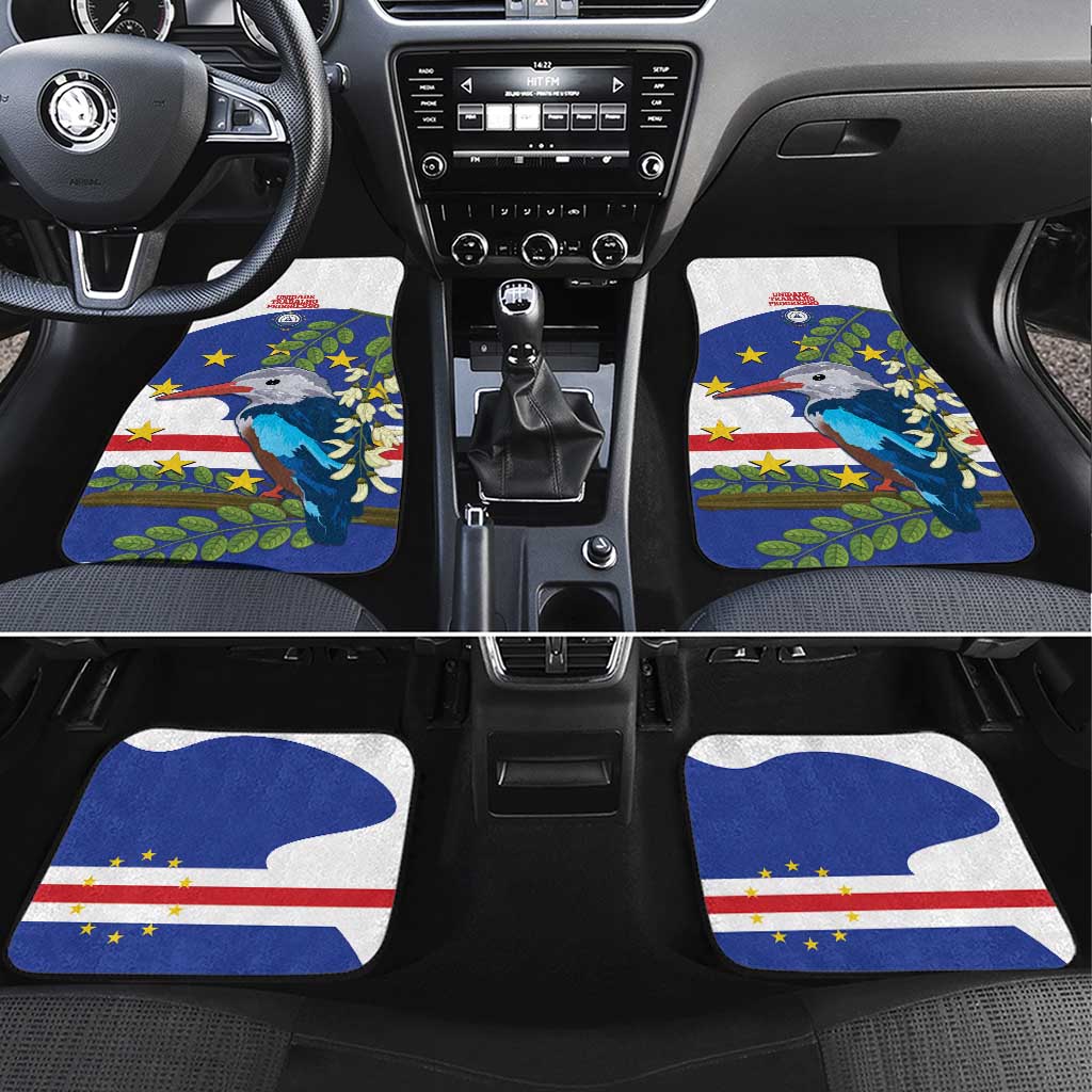 Cape Verde Car Mats Grey-Headed Kingfisher Mix Honey Locust - Wonder Print Shop