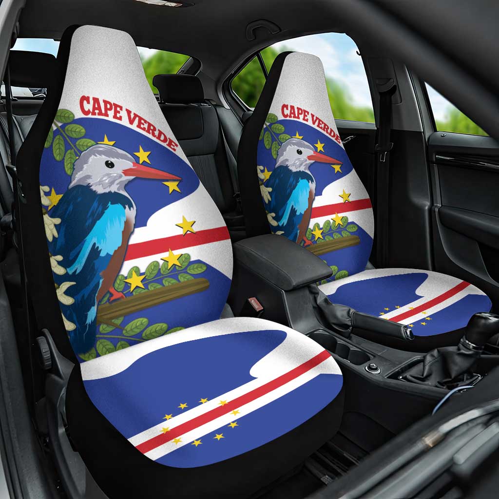 Cape Verde Car Seat Cover Grey-Headed Kingfisher Mix Honey Locust - Wonder Print Shop