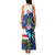 Cape Verde Family Matching Tank Maxi Dress and Hawaiian Shirt Grey-Headed Kingfisher Mix Honey Locust - Wonder Print Shop