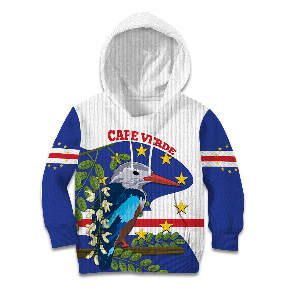 Cape Verde Kid Hoodie Grey-Headed Kingfisher Mix Honey Locust - Wonder Print Shop