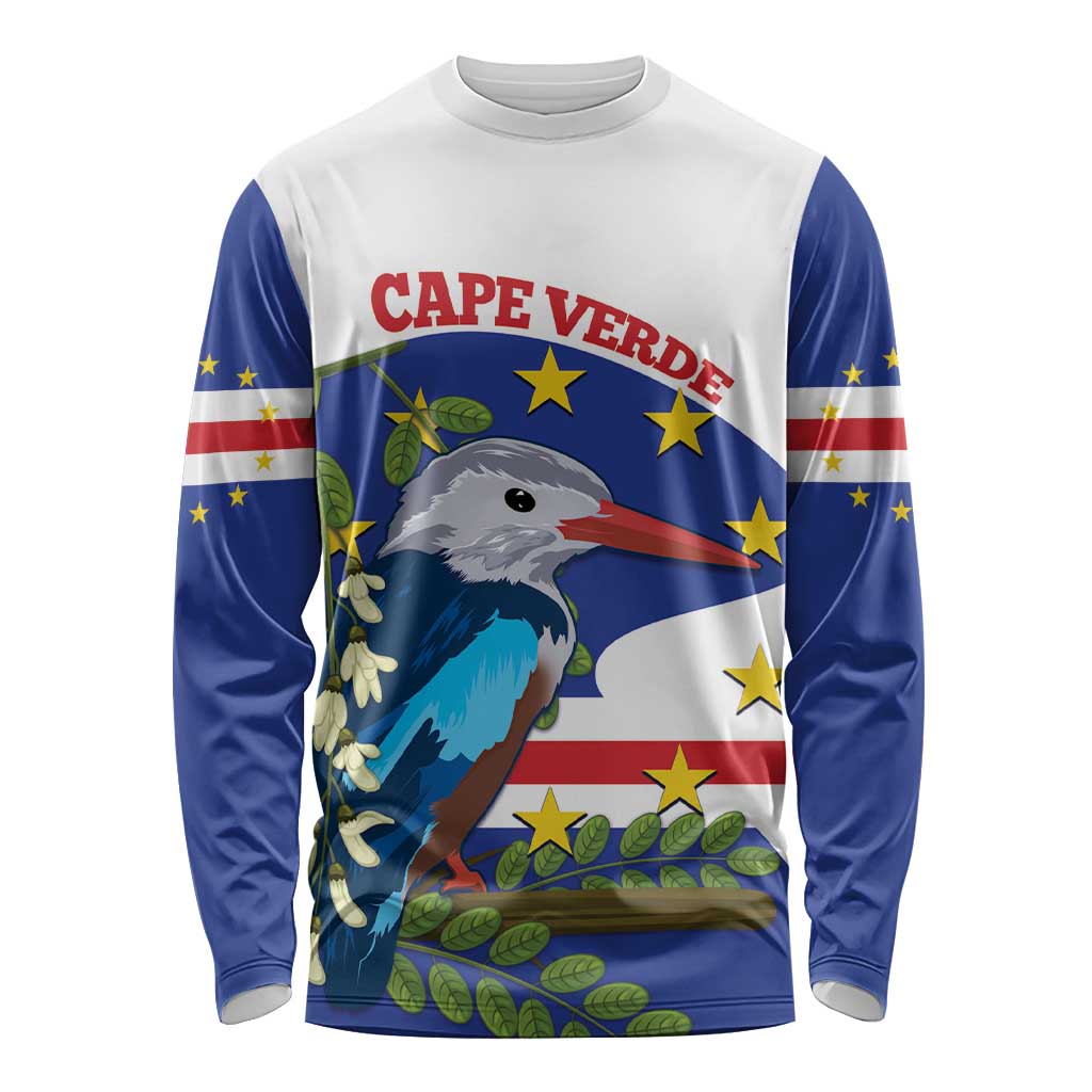 Cape Verde Long Sleeve Shirt Grey-Headed Kingfisher Mix Honey Locust - Wonder Print Shop