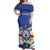 Personalized Cape Verde Off Shoulder Maxi Dress Coat Of Arms - African Pattern - Wonder Print Shop