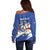 Personalized Cape Verde Off Shoulder Sweater Coat Of Arms - African Pattern - Wonder Print Shop