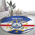 Personalized Cape Verde Round Carpet Coat Of Arms - African Pattern