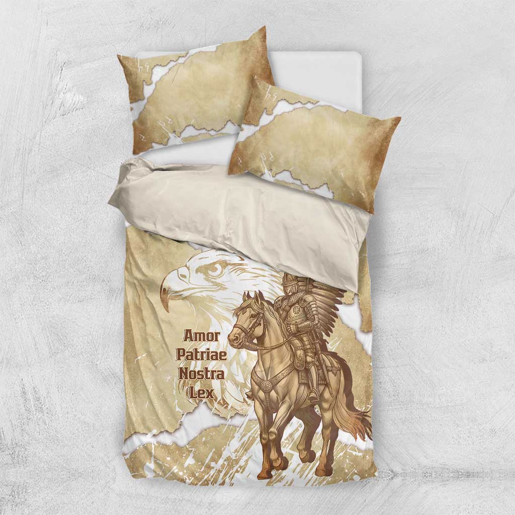Winged Hussars Poland Bedding Set Amor Patriae Nostra Lex Polska Eagle