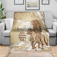 Winged Hussars Poland Blanket Amor Patriae Nostra Lex Polska Eagle