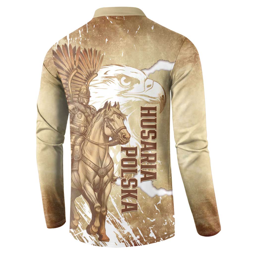Winged Hussars Poland Button Sweatshirt Amor Patriae Nostra Lex Polska Eagle