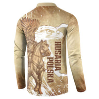 Winged Hussars Poland Button Sweatshirt Amor Patriae Nostra Lex Polska Eagle