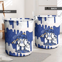 Israel 2026 Baseball Laundry Basket Star of David Pattern Drip Style