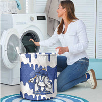 Israel 2026 Baseball Laundry Basket Star of David Pattern Drip Style