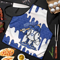 Israel 2026 Baseball Apron Star of David Pattern Drip Style